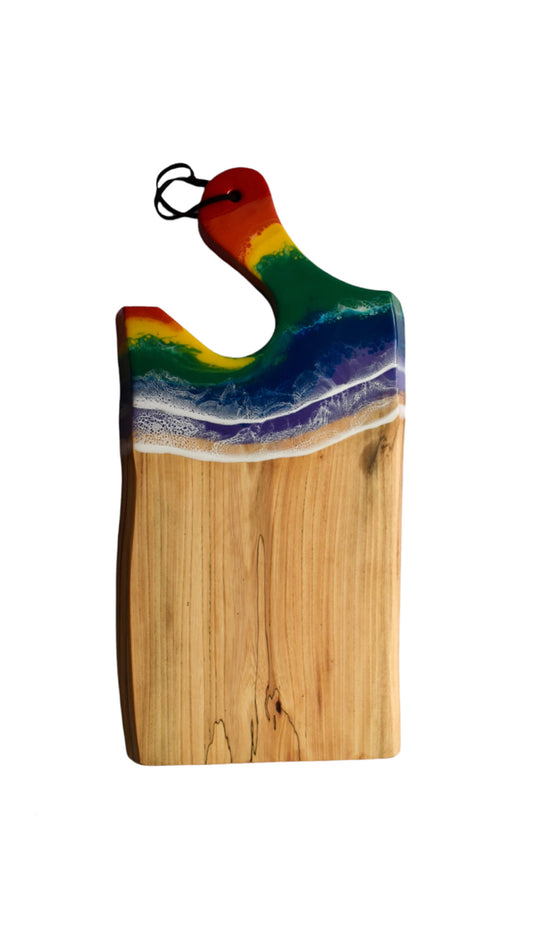 Live Edge Serving Board with Handle