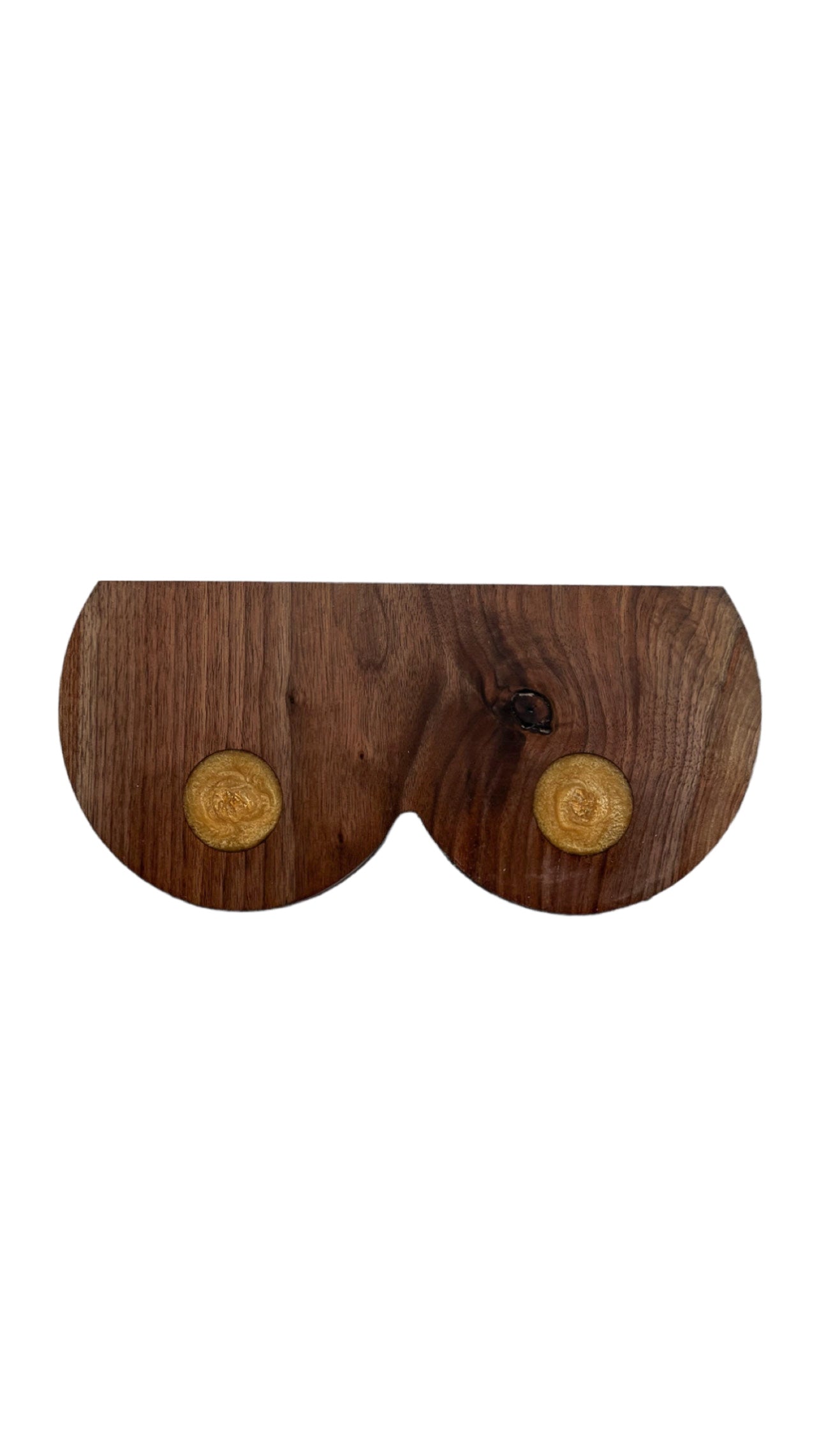 Boobie Serving Board - Gold Resin