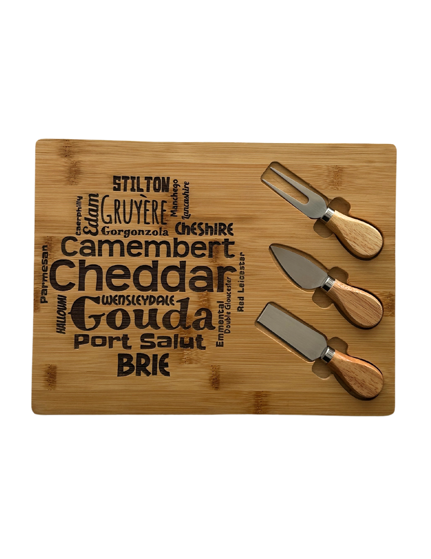 Cheese Serving Board with Knife Set