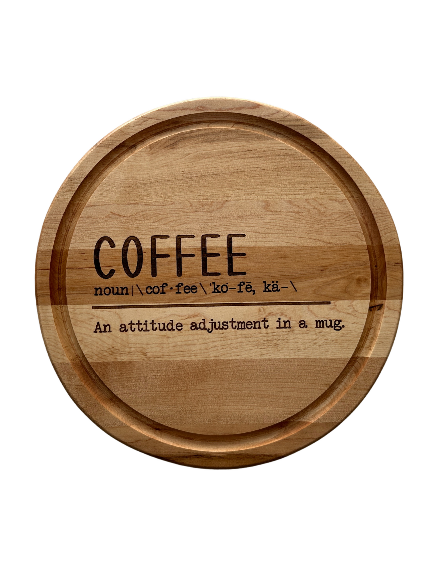 Coffee Round Serving Board