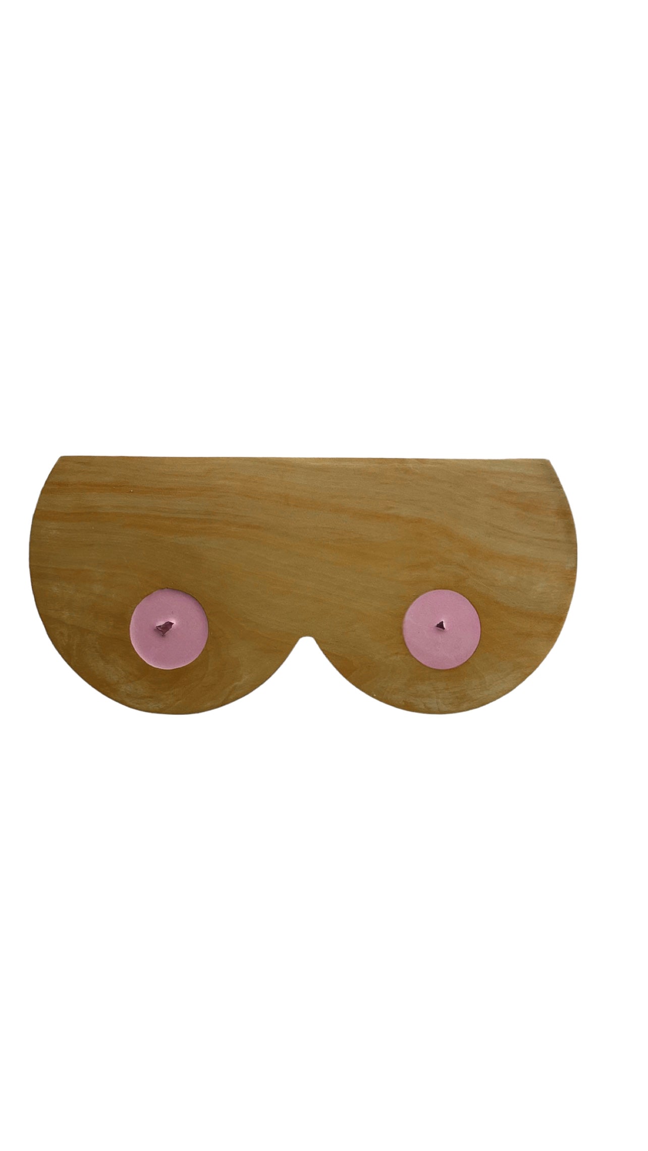 Boobie Serving Board - Light Pink Resin